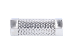 Tubo Fumador Inox 304 Hexagonal Portátil para Churrasco Frio e Quente 15.4x5cm Acessório BBQ S/MARCA
