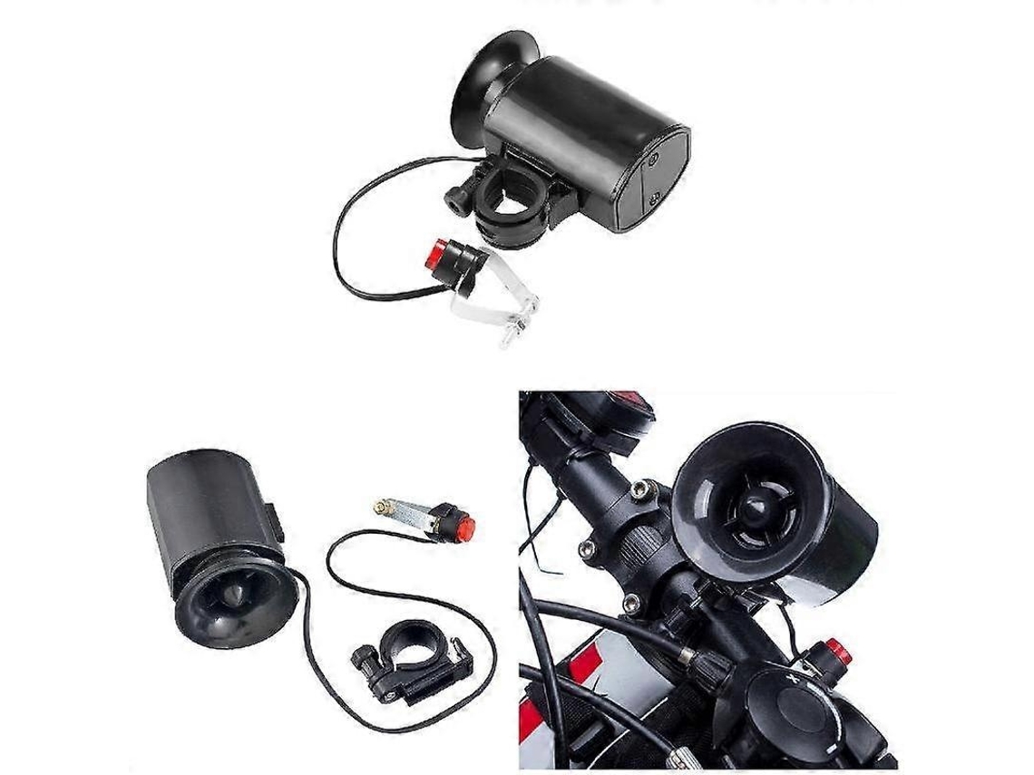 Lurelia Campainha De Bicicleta, Buzina Elétrica Super Alta Para Bicicleta, 6 Sons, Alto Falante, Sirene