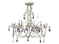 Chandelier, Chandelier Vidaxl Branco Metal (n/a)