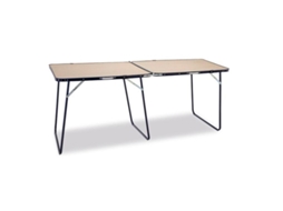 Mesa Plegable 160x60 Cm Tubo Azul Beige 878ddc Eredu