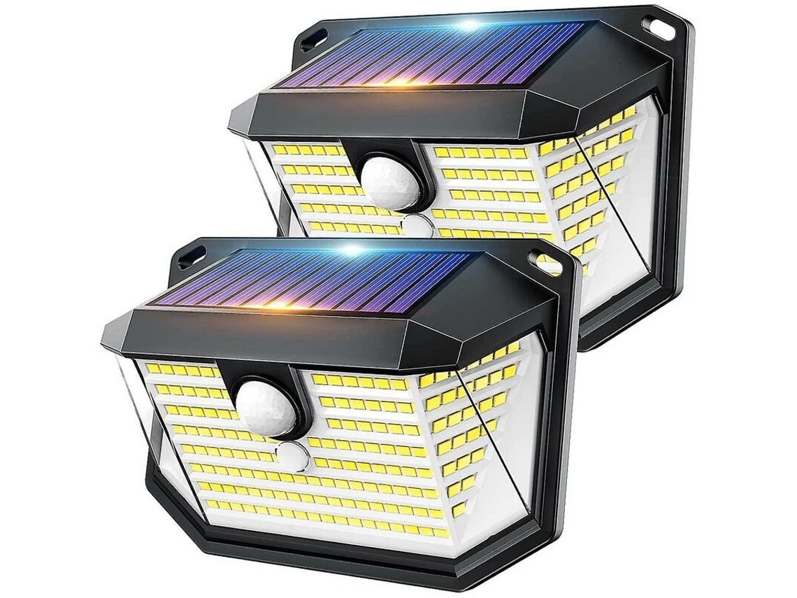 Lâmpada Solar Externa 202 Lâmpadas com Sensor ZYBLSSBB
