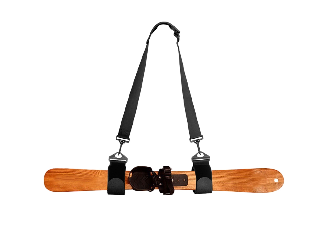 Cinto de Transporte para Bastões de Ski ajustável com almofada anti derrapante para ombro e fixação de skiboard