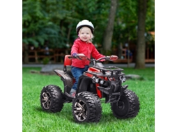 Quad Elétrico 3-8 Km/h, Autonomia 45min, Faróis Led, Leitor Usb, 3-5 Anos