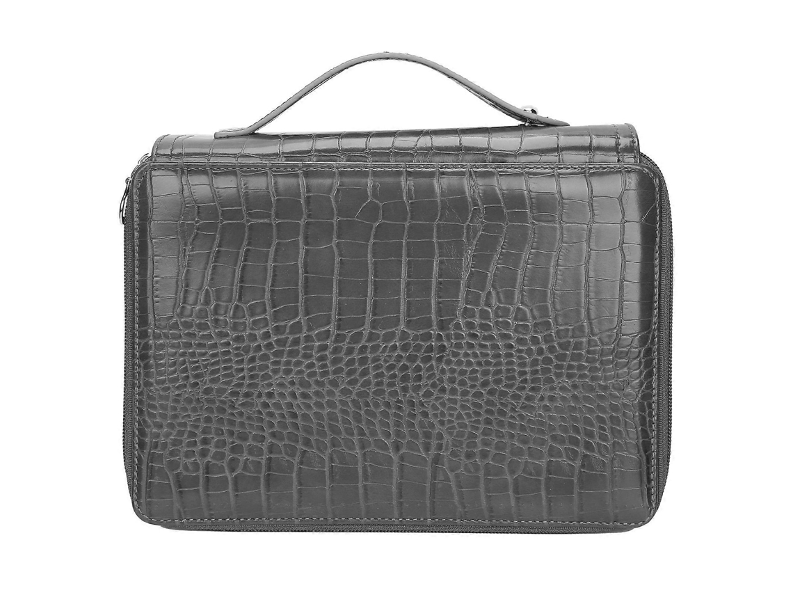 Estojo Para Lápis De Grande Capacidade Com 200 Compartimentos, 4 Camadas, Zíper E Bolsos Organizadores. Cor Cinza. Aquaforge