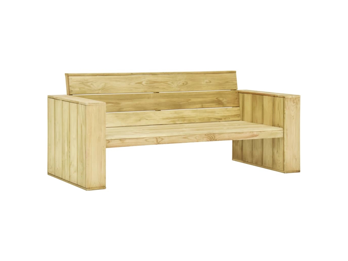 Maison Exclusive - 2 Pcs Conjunto Lounge De Jardim Com Almofadões Pinho Impregnado