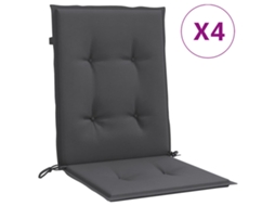 Lowback Chair Cushion, Lowback Chair Cushions Vidaxl Antracite Tecido (100 X 50 X 4 Cm)