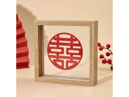 Cadre Photo En Verre Flottant Double Face - Quadrado 4 Polegadas 10 * 10 Cm) - Boîte Flottante En Bois