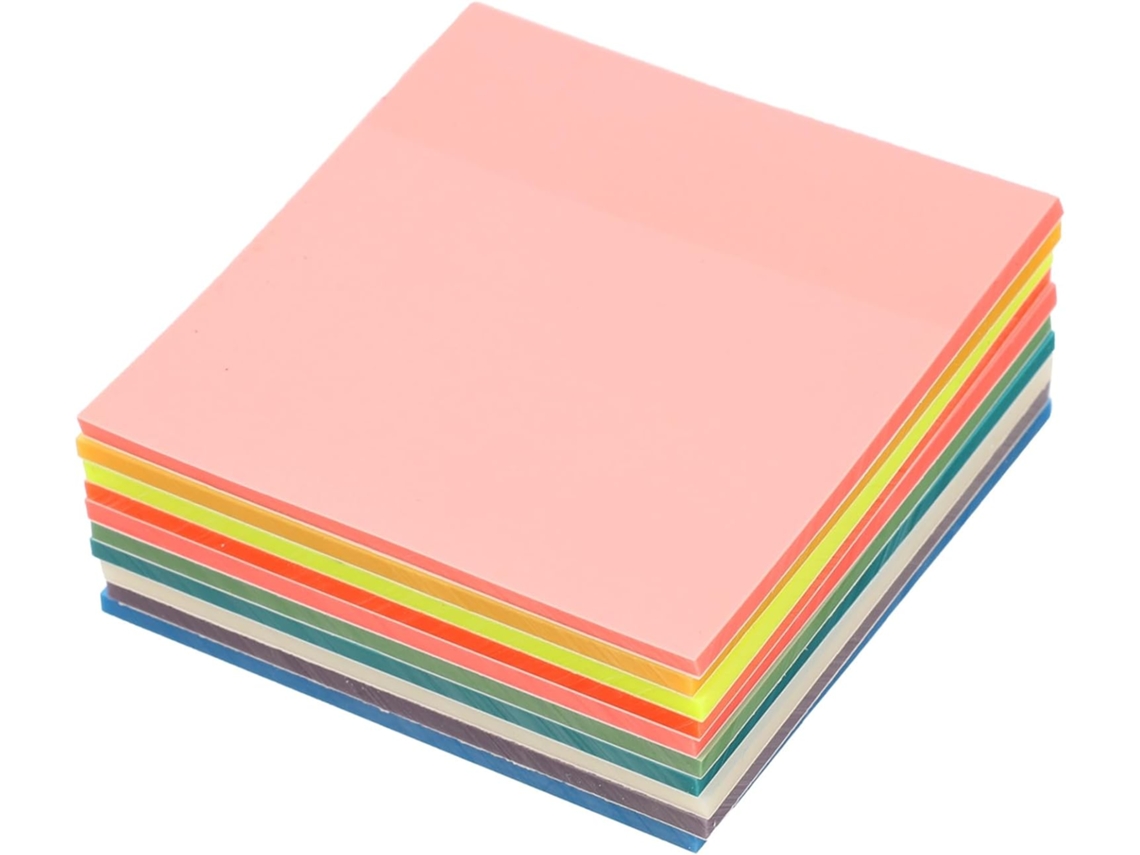 Conjunto De Blocos De Notas Transparentes Com Adesivos Removíveis Para Escritório E Escola, Ideais Anotações