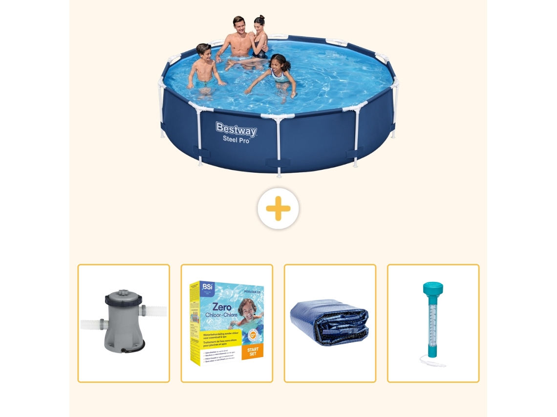Bestway Piscina Bestway Steel Pro Redonda - 305x76 Cm - 5-peças S184
