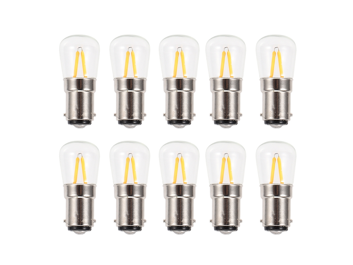 10pcs Lâmpada Led B15 1.5w Ac230v Regulável Filamento Curto Residencial Carro | S/MARCA