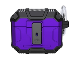 Capa Para Fones De Ouvido Airpods 4 Em Tpu+pc Antiderrapante E Resistente A Impactos, Com Gancho.