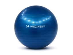 Piłka Gimnastyczna do Ćwiczeń Z Pompką 65 Cm Niebieska WOZINSKY