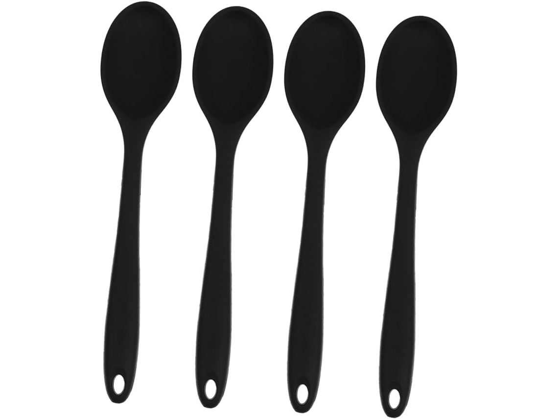 Design Para Mistura: O Design Exclusivo Da Colher Permite Uma Mistura Eficiente, Garantindo Que Suas Saladas