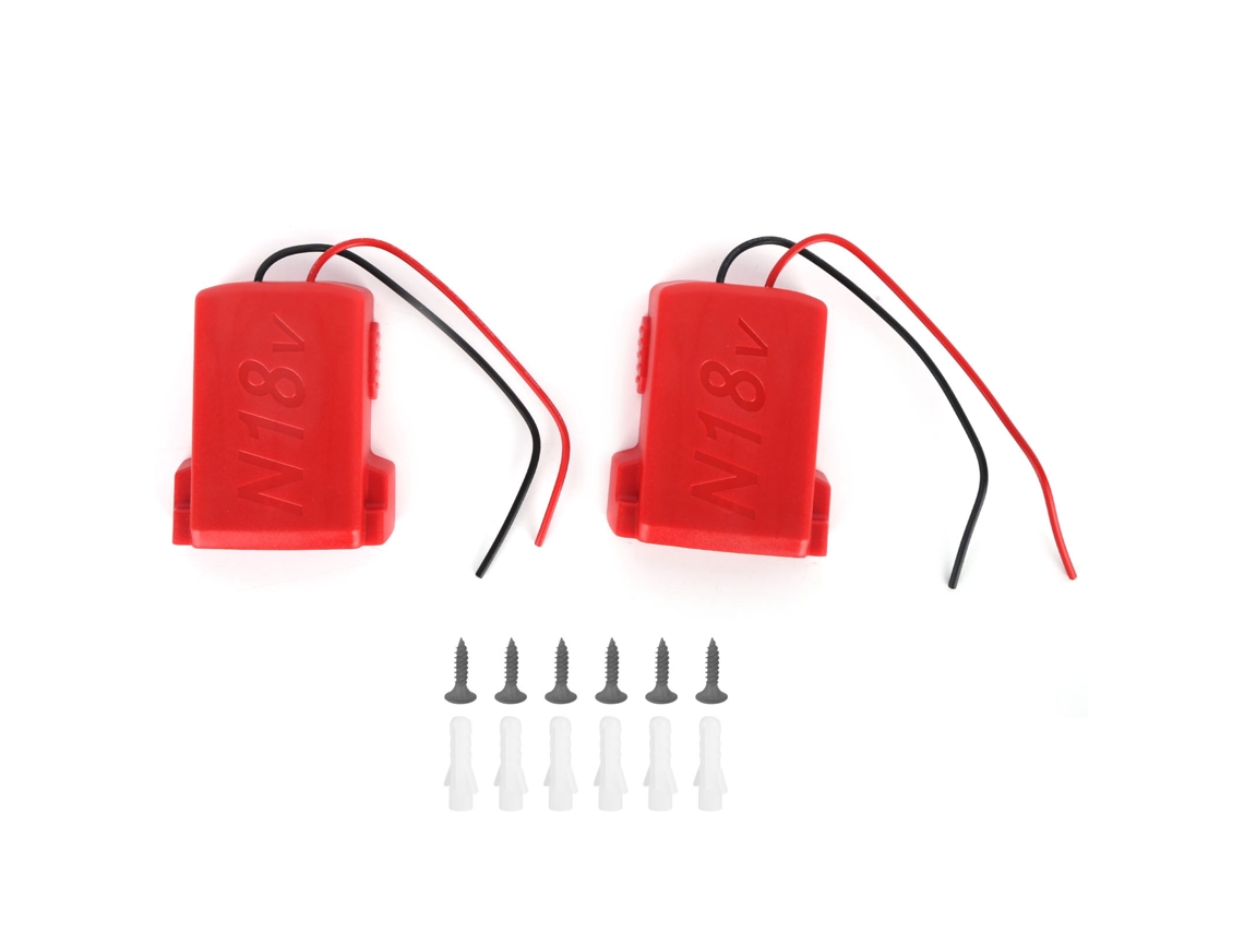 Conjunto de 2 Adaptadores de Bateria Awts para Milwaukee M18 18v