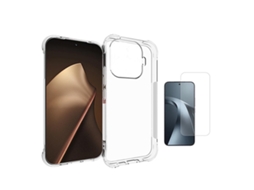 Kit Capa Superprotect Anti-shock Película De Vidro Clearglass Phonecare Para Xiaomi 17t Pro 5g - Transparente