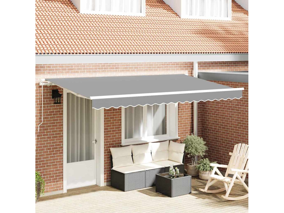 Vidaxl Estrutura De Toldo Branco 4 X 2 M Metal
