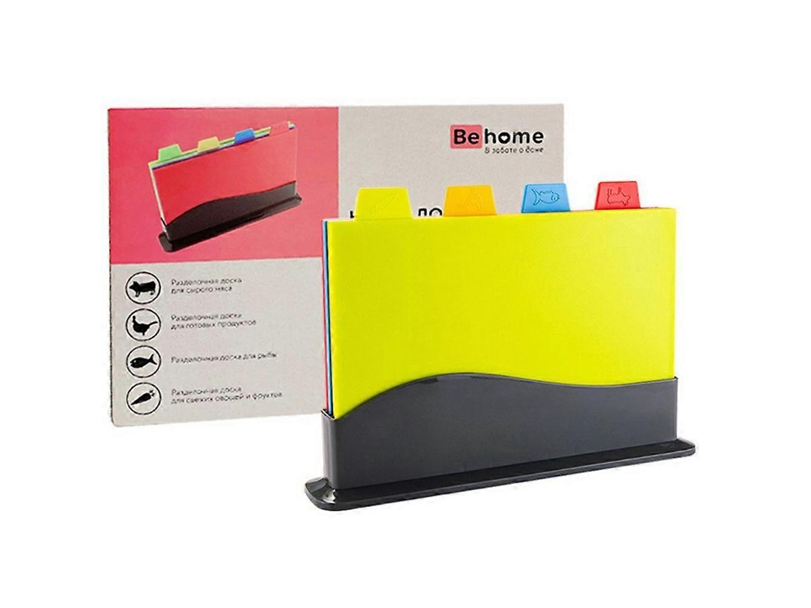 Conjunto De Tábuas De Corte 4 Peças, Multifuncionais, Pp, Para Frutas E Carnes Webake
