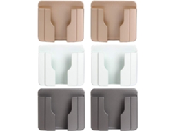 VYLARA Solução De Armazenamento Inteligente, Suporte Multifuncional Com Orifício Para Cabo De Dados, Fácil Instalação E Design Compacto Para Qualquer Cômodo,