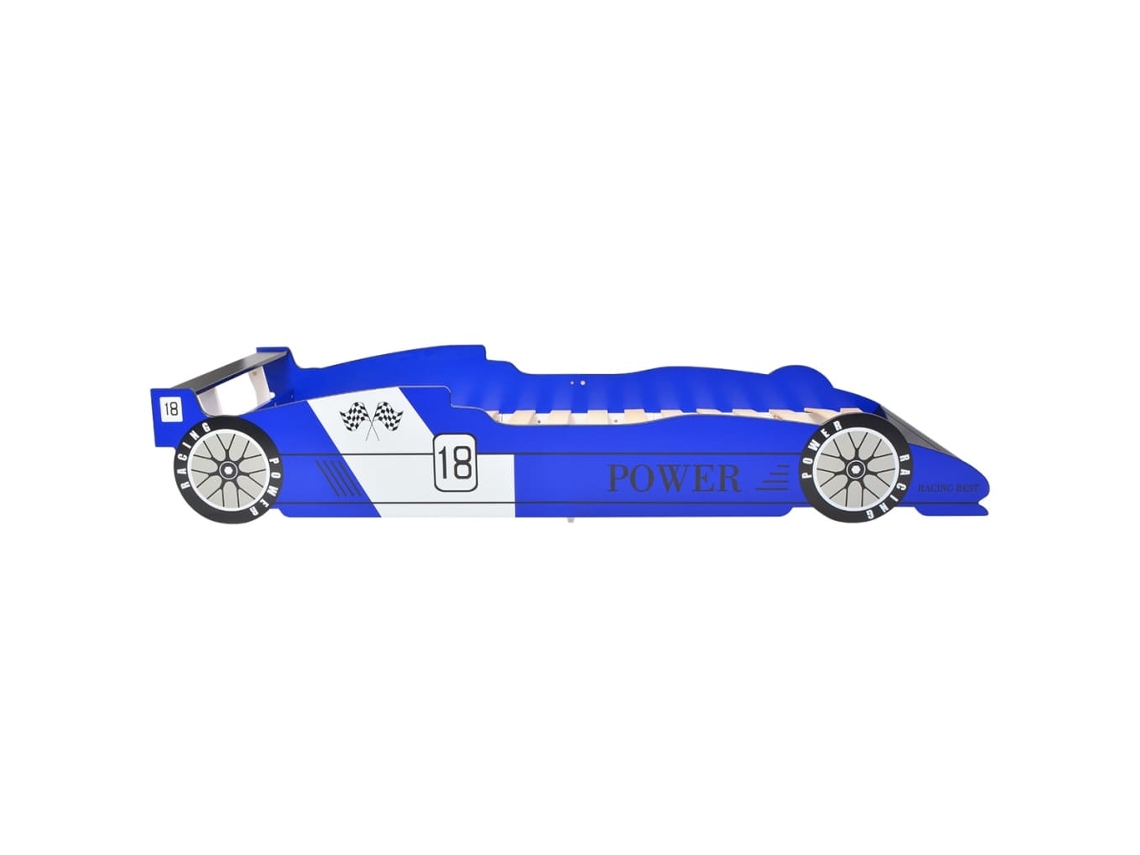 Cama Carro De Corrida Infantil Azul