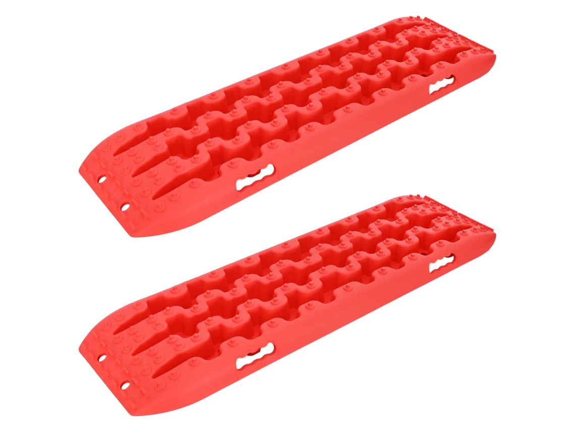 Vidaxl Prancha De Tração 2 Unid. Vermelho 106 X 30,5 X 7 Cm