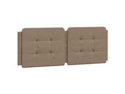 Almofada de Cabeça Zadar Couro Artificial Cappuccino 140 cm MAISON EXCLUSIVE