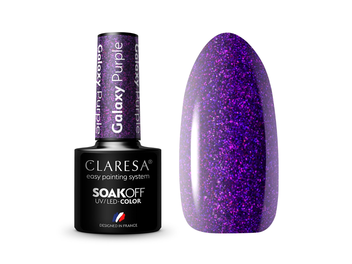 Verniz Gel Claresa Galaxy Purple (5 G)