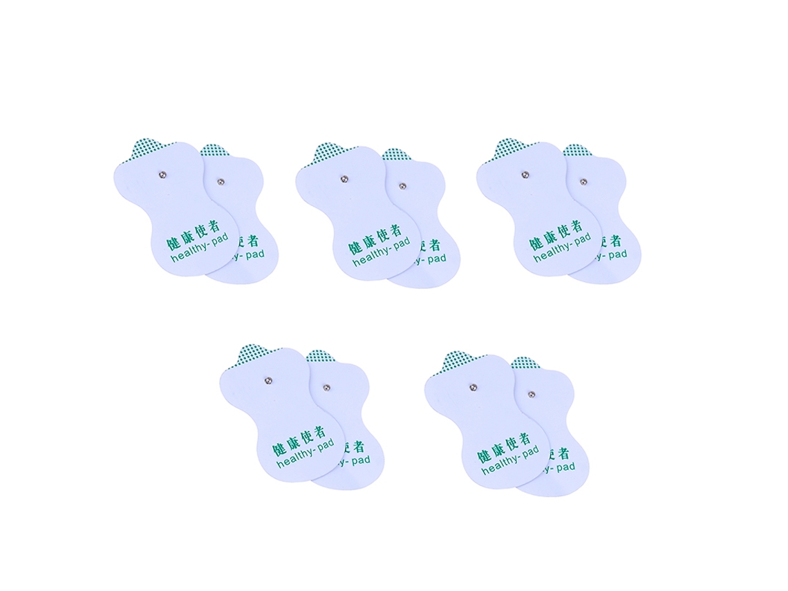 Lurelia Eletroestimulador Corporal Tens/ems 4x4cm Silicone Hidrogel Branco Conforto Diário