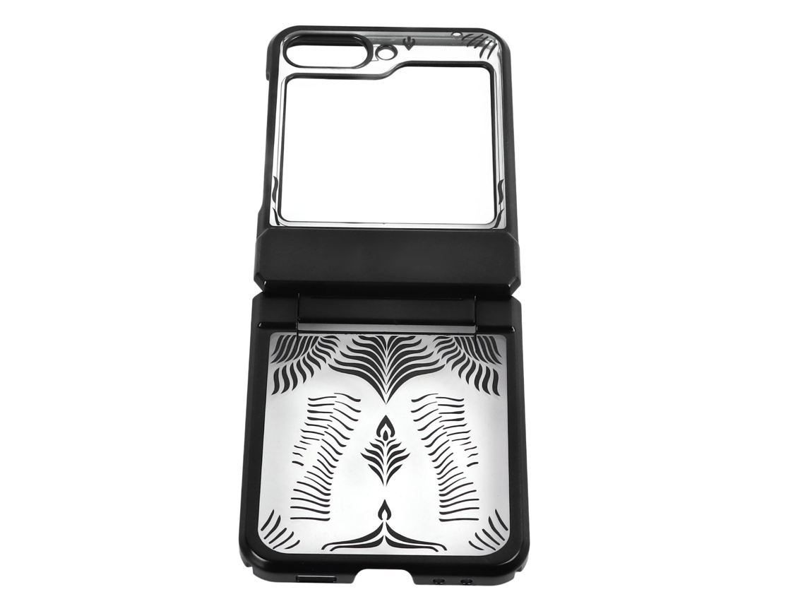 Capa para Samsung Z Flip5 com proteção antichoque e design transparente