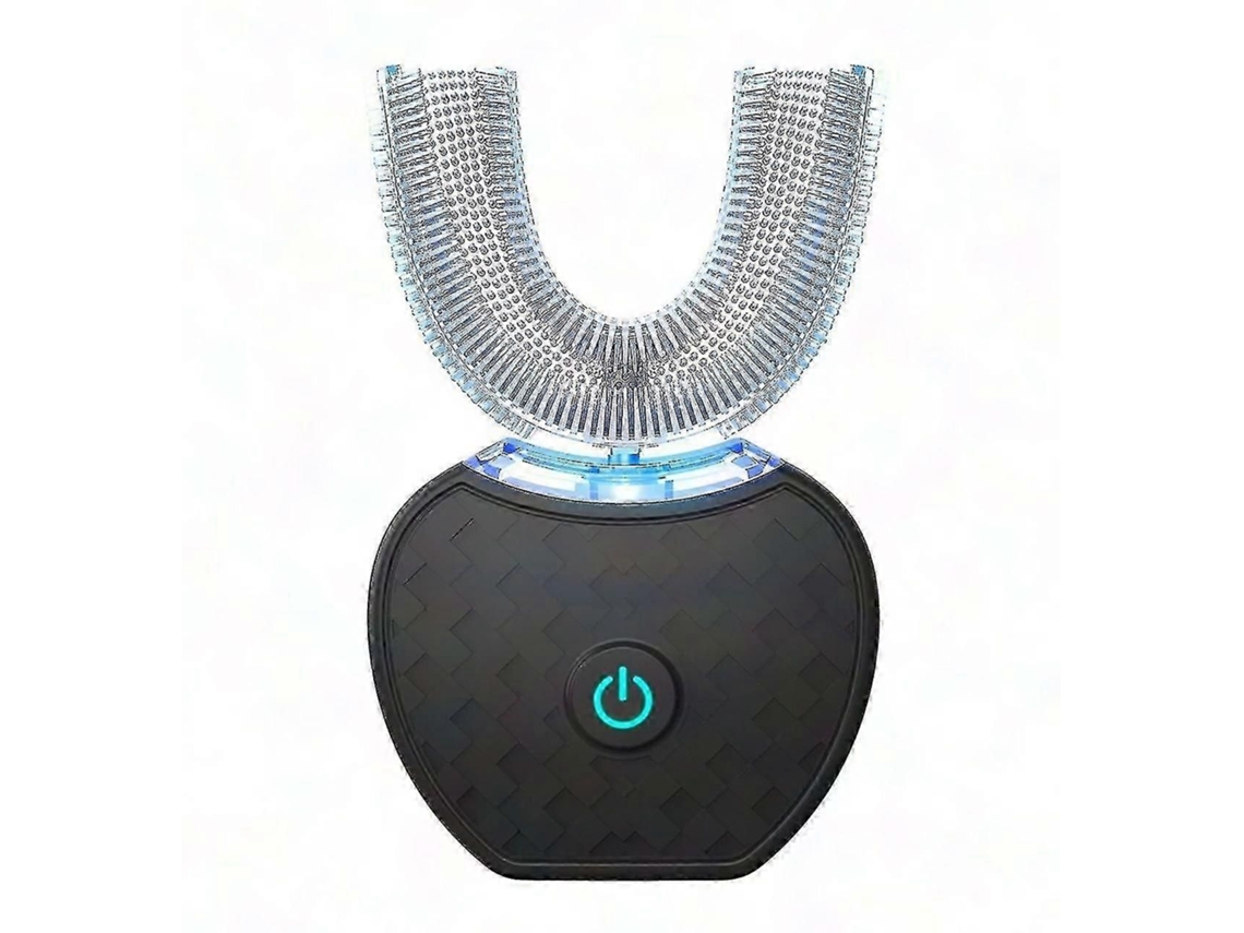 Escova De Dentes Elétrica Em Forma De U 360 - Escova De Dentes Automática Para Adultos E Crianças (preto)