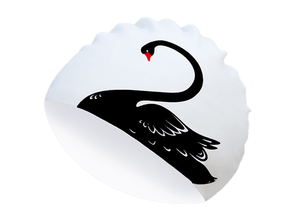 Boné De Silicone Para Natação Com Design De Cisne Para Mulheres E Homens Impermeável