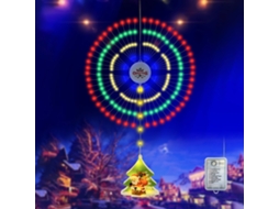 Luzes de Natal 2026 em formato de fogo artificial colorido, à prova d'água IP65, com 8 modos de iluminação.