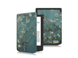 Capa de couro com rodas de voltagem pintadas para Pocketbook Verse Pro Webake Smart Tablet
