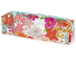 Estojo Transparente Com Estampa Floral, Unissex, Para Adultos, Design Exclusivo. Gokoco