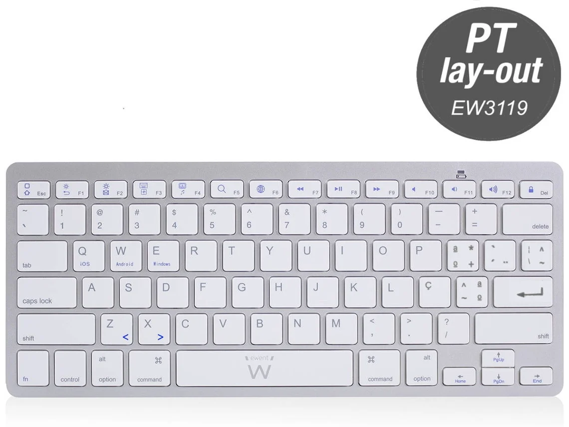 Teclado EWENT Bluetooth Slim (Português)