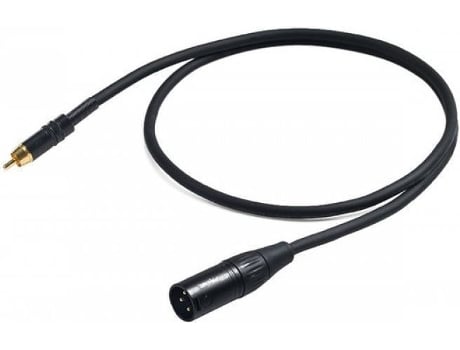 Cabo de Áudio PROEL (RCA - XLR - 1.5 m - Preto)