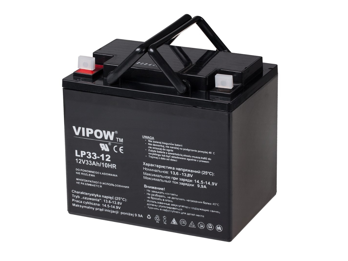 Vipow Gel Battery 12v 33ah