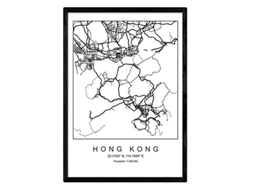 Póster NACNIC Mapa Hong kong (A4)
