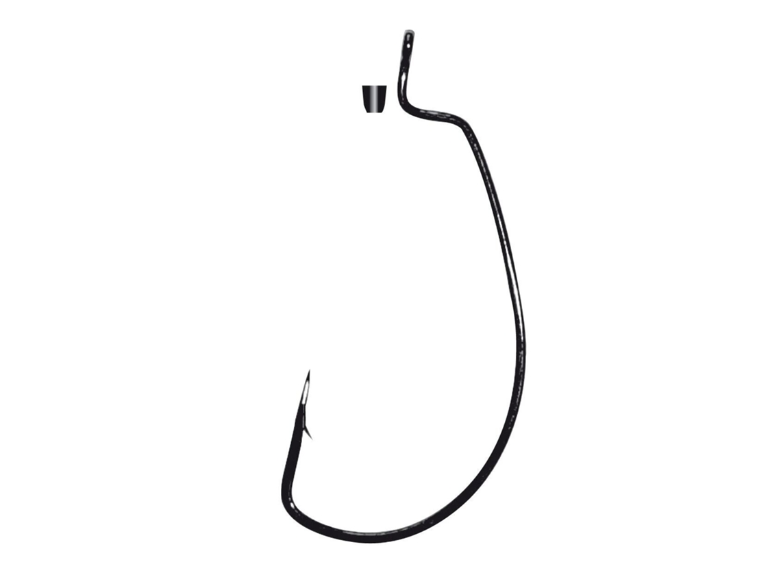 Conjunto de 5 Ganchos GAMAKATSU Worm Offset Ewg With Silicon Stopper 1