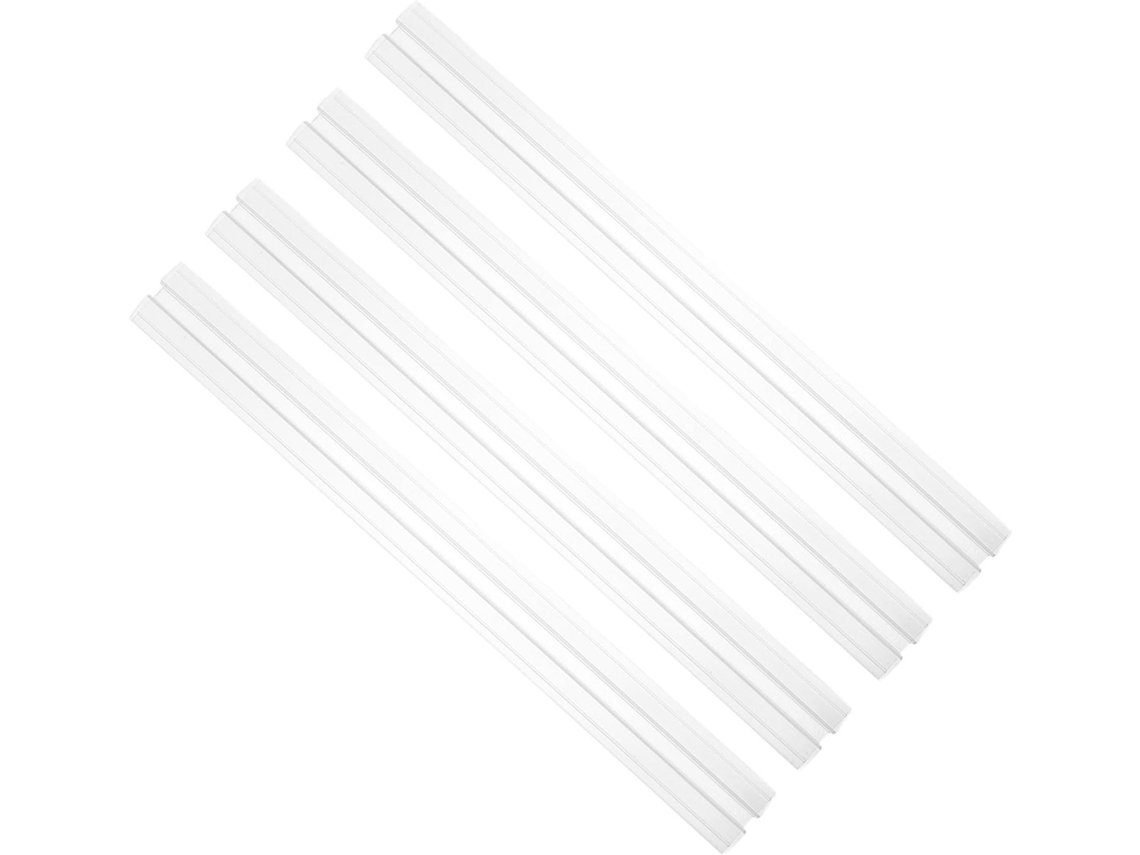 Tehaux Conjunto De 4 Dobradiças Contínuas Acrílico Para Piano, 36cm X 1, 1cm, Recortáveis, Para Portas De Vidro E Caixas