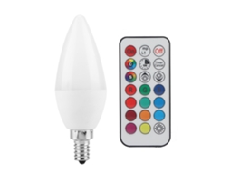 Rebe-bombilla De Vela Led Multicolor Con Control Remoto Ac85-265v E12 Rgb Y Blanco Cálido