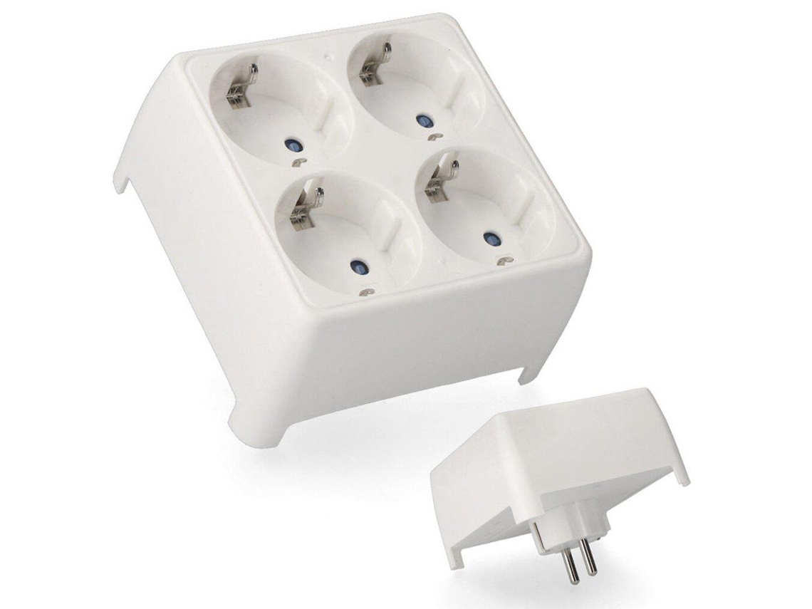 Edm Adaptador Quádruplo Shrink Schuko R40055