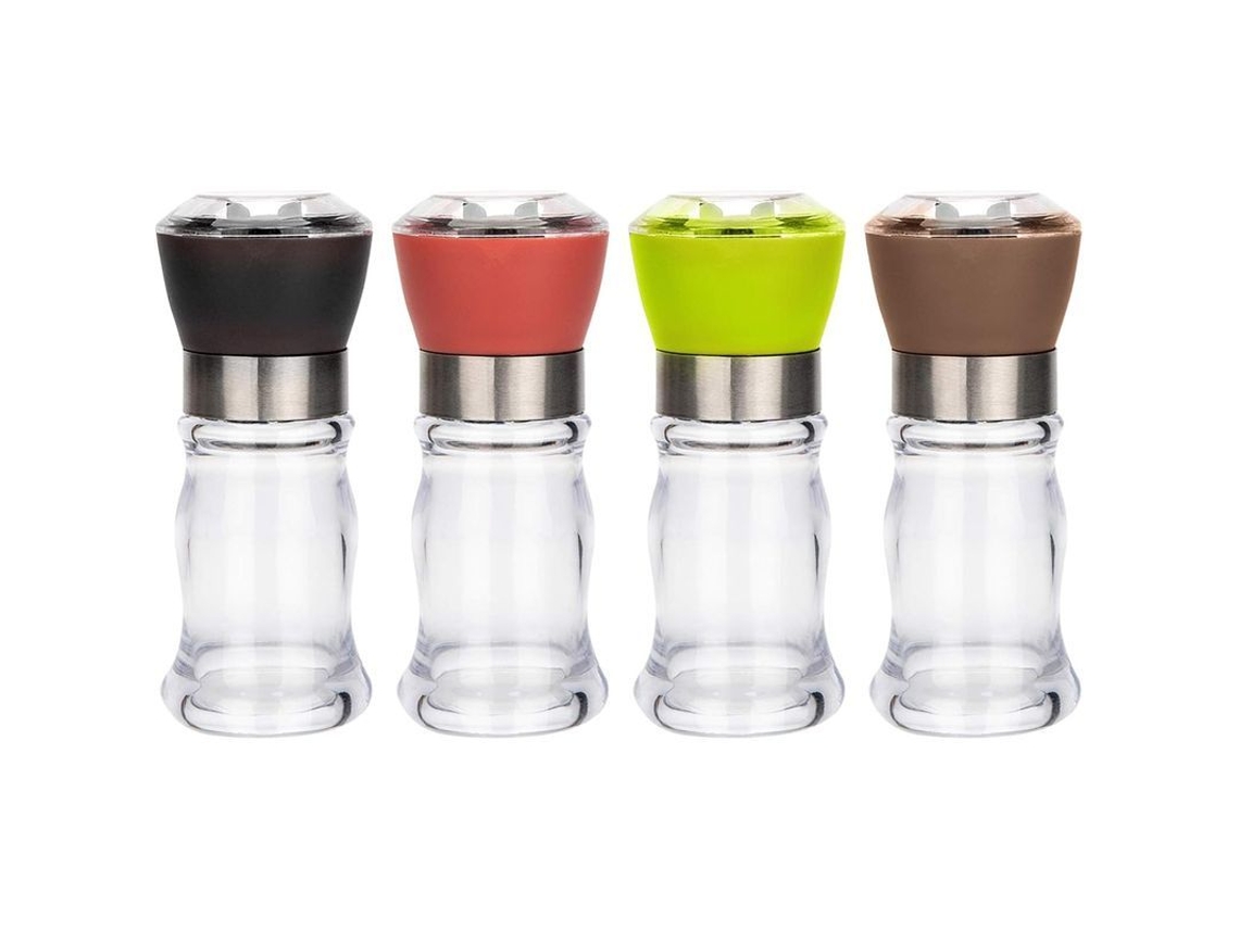 Conjunto de 4 moedores de pimenta e sal ajustáveis Marca