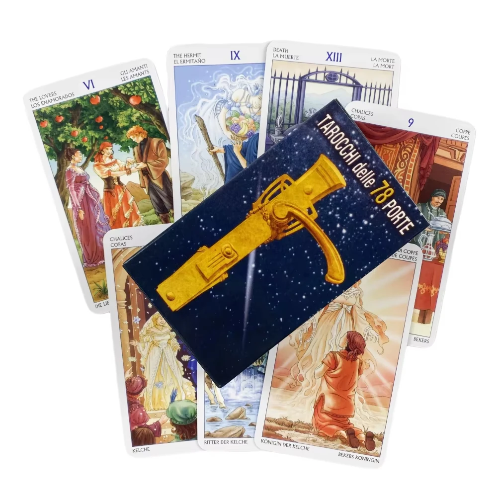 Jogo De Tarot Oráculo 78 Portas Para Festas, Conjunto De Cartas De Adivinhação Misteriosas