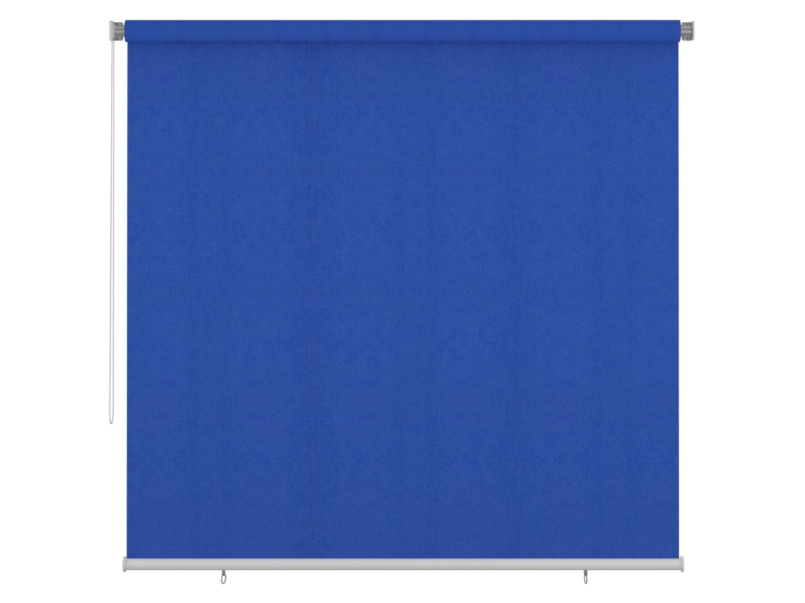 vidaXL Estore de rolo para exterior 240x230 cm PEAD azul