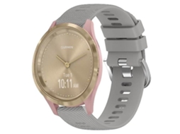 Lurelia Pulseira De Silicone Cinza, Compatível Com Garmin Vivomove 3s 18 Mm