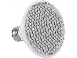 Lâmpada De Cultivo Hidropónico De 24w Com 200 Leds, Soquete E27, Para Flores E Hortaliças . Aquaforge (85265v)