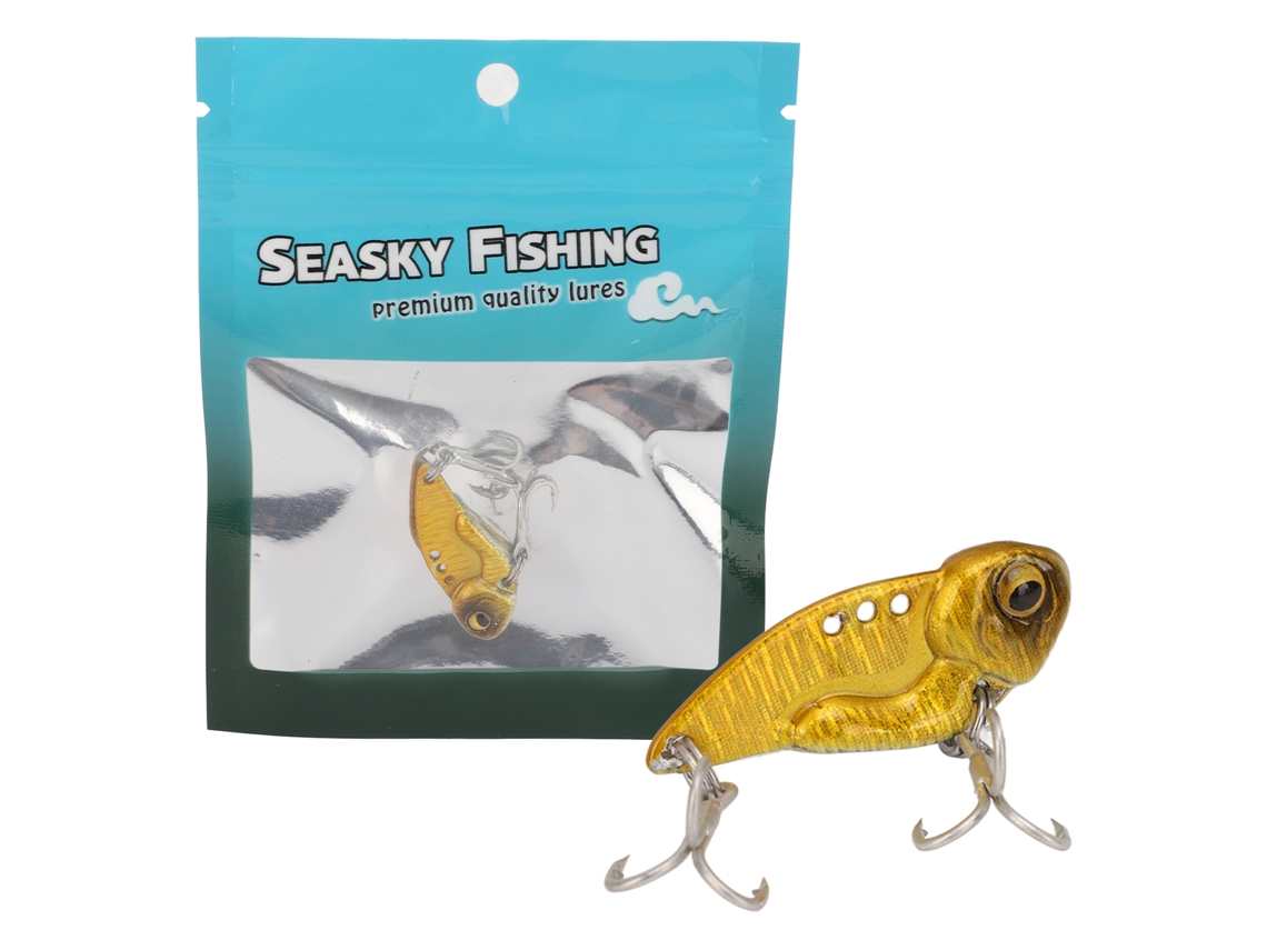 5g Lure Metal Doudou Vib Freshwater Fishing For Zander Bass Artificial Bait Sinking Vibration 3d Eyes Bionic