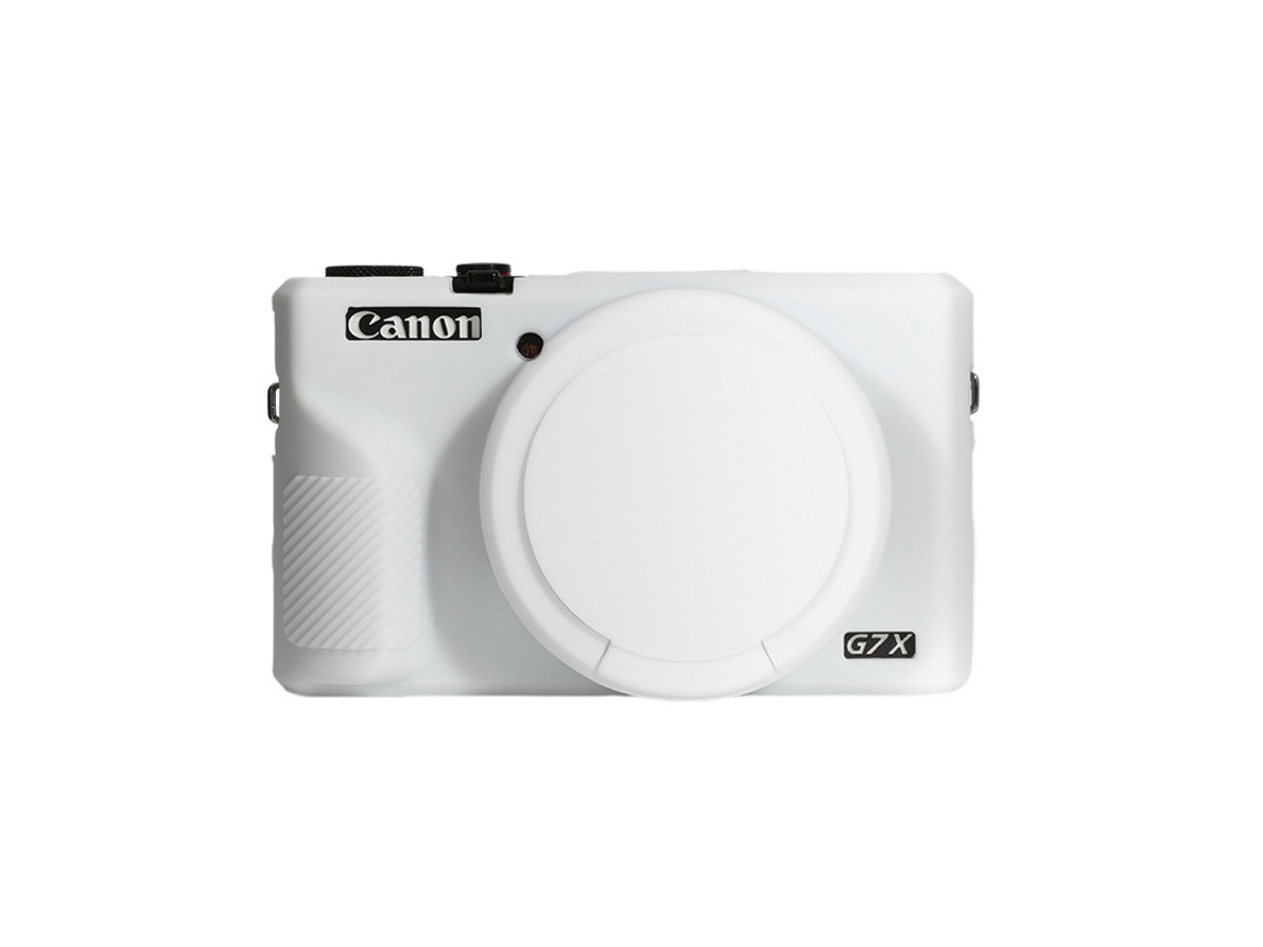 Capa Silicone HEXINYIGJLY para Canon G7x Mark Iiitampa Removível, Anti Risco Branco