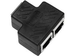 Cabo De Extensão De Rede Ethernet Lan Com Conector Divisor Rj45 De 2 Portas Aquaforge (1 Unidade)