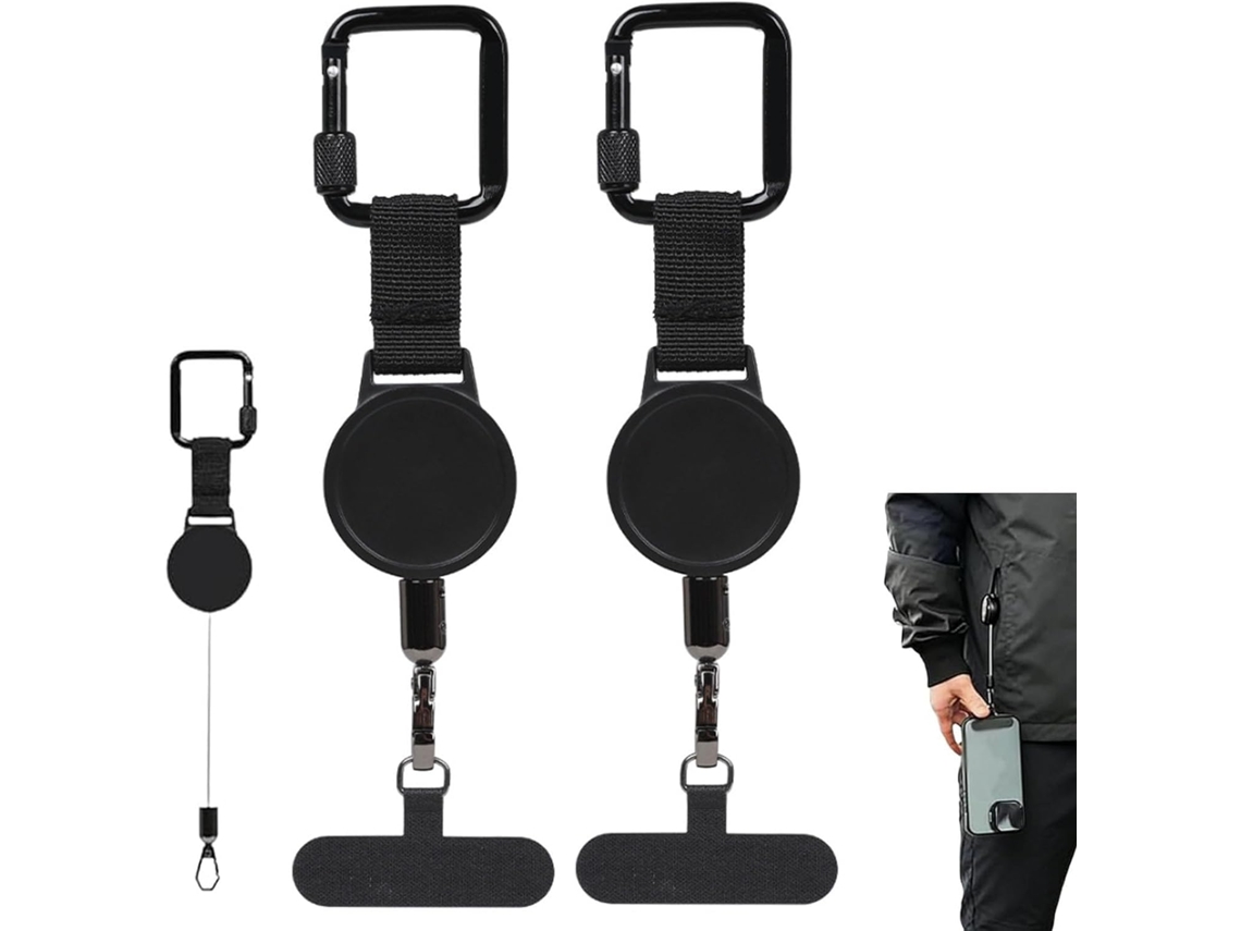 Pacote Com 1 A 10 Unidades De Suporte Extensível Antifurto Para Celular, Alça Leve Para Celular Com Clipe Seguro rm